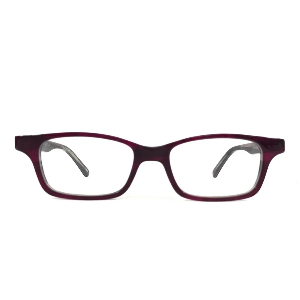 Miraflex Kids Eyeglasses Frame YAMI C.5 Purple Gray Rectangle Full Rim 47-17-130